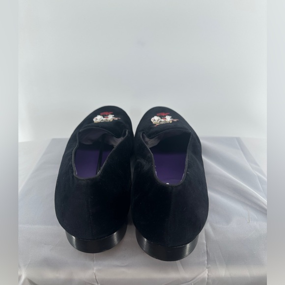 RALPH LAUREN PURPLE Label Polo Bear Dress Shoes Velvet loafers - Picture 3 of 8